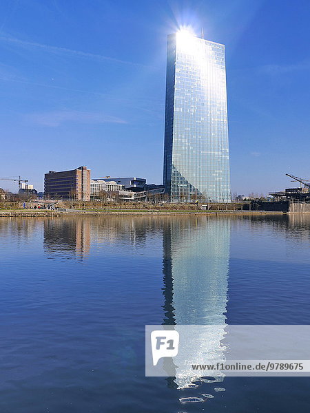 Seat of the European Central Bank  Frankfurt am Main  Hesse  Germany  Europe