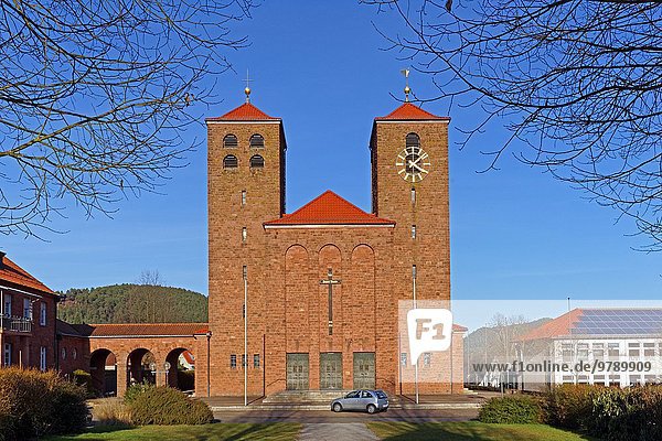 Christkönig-Kirche  Hauenstein  Rheinland-Pfalz  Deutschland  Europa