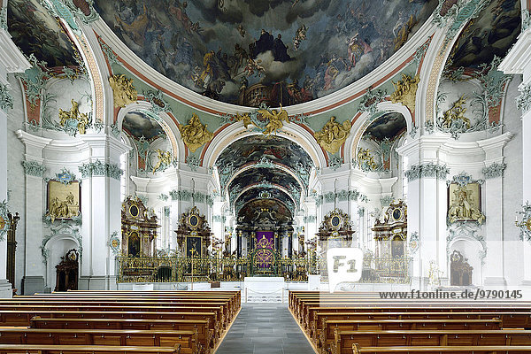 Rotunde der Stiftskirche St. Gallen  UNESCO Welterbe  St. Gallen  Schweiz  Europa