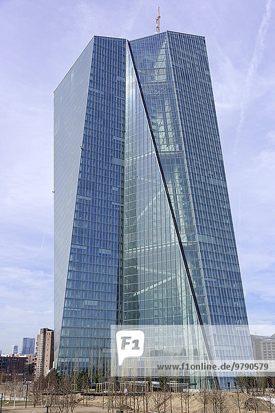 Die neue Europäische Zentralbank  EZB  Frankfurt am Main  Hessen  Deutschland  Europa