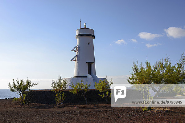 Lighthouse Farol da Ponta de São Mateus  São Mateus  Pico Island  Azores  Portugal  Europe