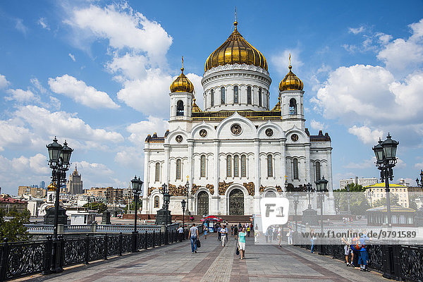 Christ-Erlöser-Kathedrale Moskau Russland Europa
