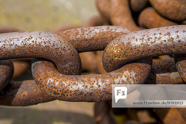 Rusty large metal chain