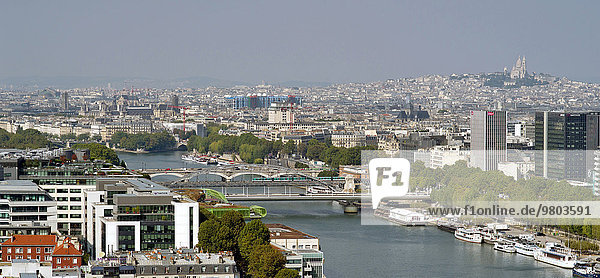 Paris Hauptstadt Frankreich Fluss Seine Ortsteil