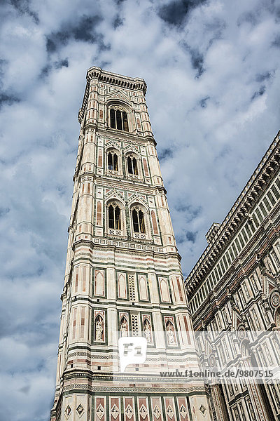 Campanile  Duomo Santa Maria del Fiore  UNESCO-Weltkulturerbe  Florenz  Toskana  Italien  Europa