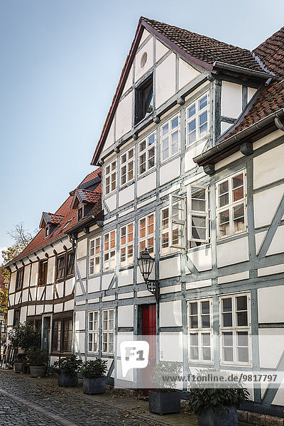 Deutschland  Braunschweig  Blick auf das Fachwerkhaus im Magniviertel