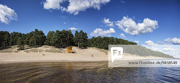 Estland  Kauksi  Peipussee  Blick zum Strand
