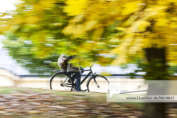 Person cycling