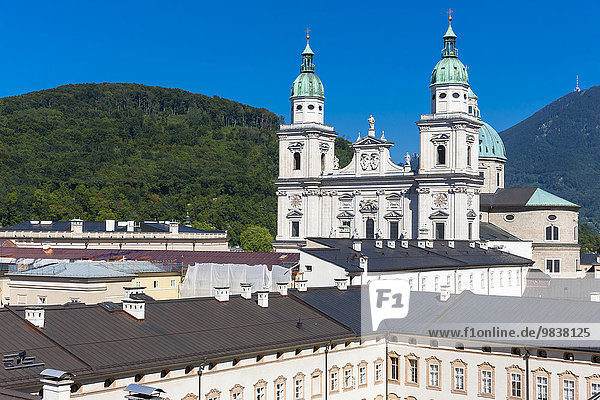 Kollegienkirche und Dom,  Sankt Peter Bezirk,  Stadt Salzburg,  Salzburger Land,  Österreich,  Europa