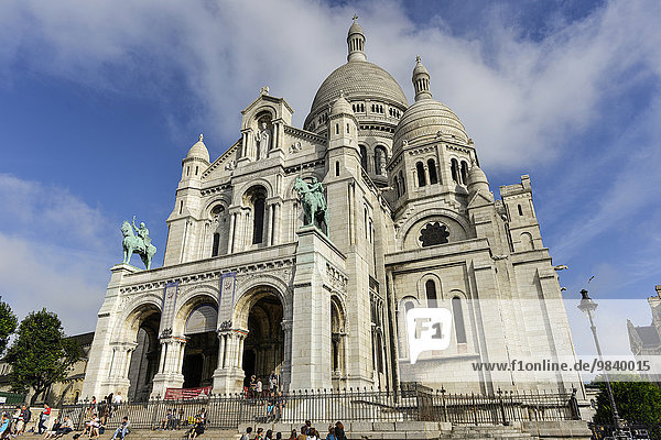 Basilika Sacré-Coeur de Montmartre  Paris  Frankreich  Europa