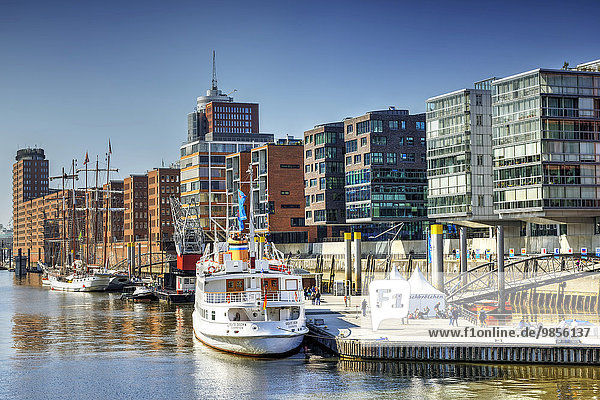 Sandtorhafen in der Hafencity  Hamburg  Deutschland  Europa