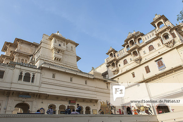 Stadtpalast des Maharaja  Udaipur  Rajasthan  Indien  Asien