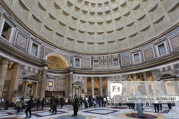 Inside the Pantheon  Rome  Italy  Europe