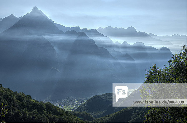 Berg Tal Alpen Italien Lombardei