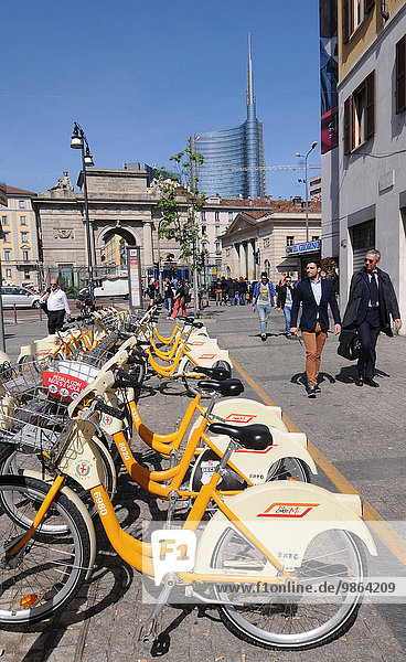 Italien Lombardei Mailand: Atm Bike Sharing