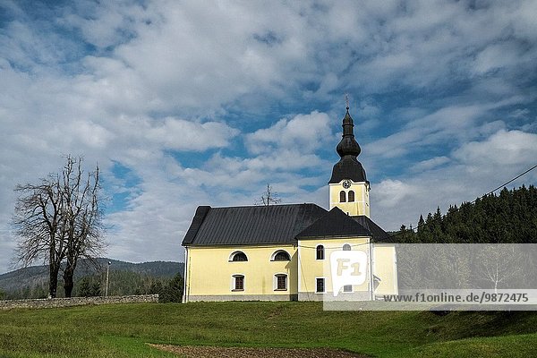 Gebäude klein Dorf Slowenien
