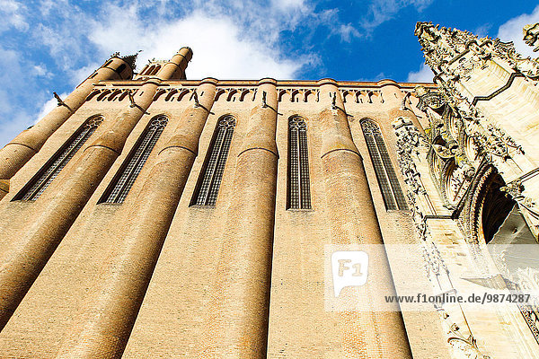 Zusammenhalt Großstadt Ziegelstein Kathedrale UNESCO-Welterbe Albi