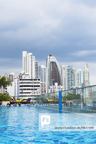 Panama City Hauptstadt Skyline Skylines Beckenrand Großstadt Ignoranz Ansicht Seitenansicht Panama