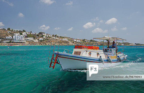 gebraucht klein Strand Tourist Fähre Super Kykladen Griechische Inseln Mykonos Paradies