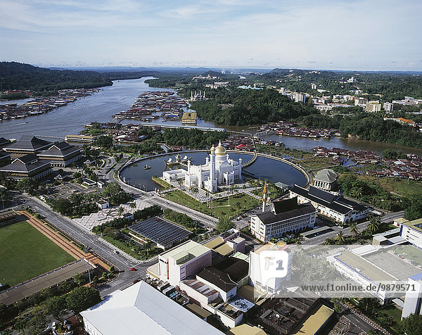 Bandar Seri Begawan Hauptstadt Ansicht Luftbild Fernsehantenne