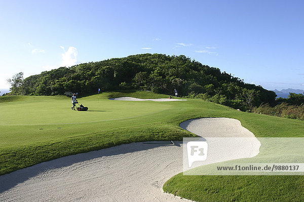 Insel Urlaub Karibik Golfsport Golf Kurs Grenadinen
