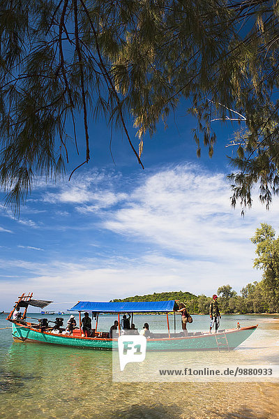 fahren Boot Insel Bambus mitfahren Sihanoukville