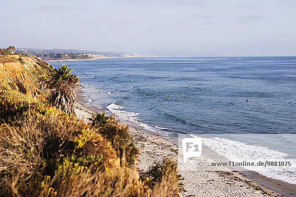 'Pipe's surf beach; Encinitas  California  United States of America'