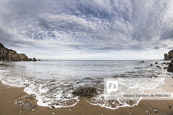 hoch oben Wasser Wolke Strand waschen Himmel England Tyne and Wear