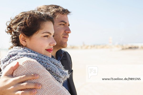 Romantic young couple at beach  Tel Aviv  Israel