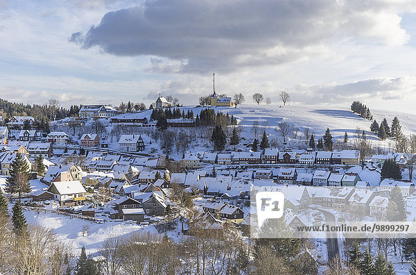 Deutschland  Niedersachsen  Stadtbild von Sankt Andreasberg im Winter