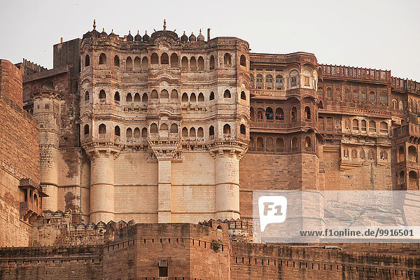Festungsanlage Meherangarh  Jodhpur  Rajasthan  Indien  Asien