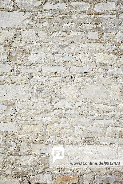 Frankreich Landschaft Stein Wand Produktion weiß Close-up Orleans