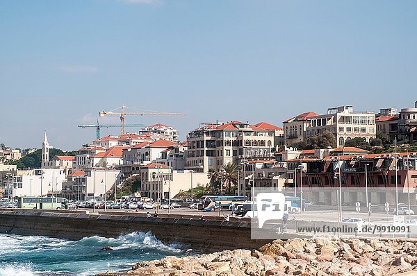 Blick auf Old Jaffa Waterfront  Tel Aviv  Israel