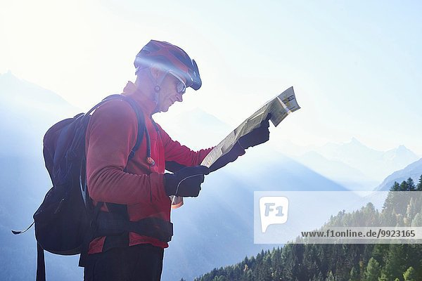 Mountainbiker-Haltekarte  Wallis  Schweiz