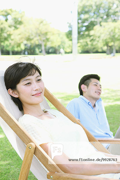 Fröhlichkeit Stuhl Terrasse japanisch