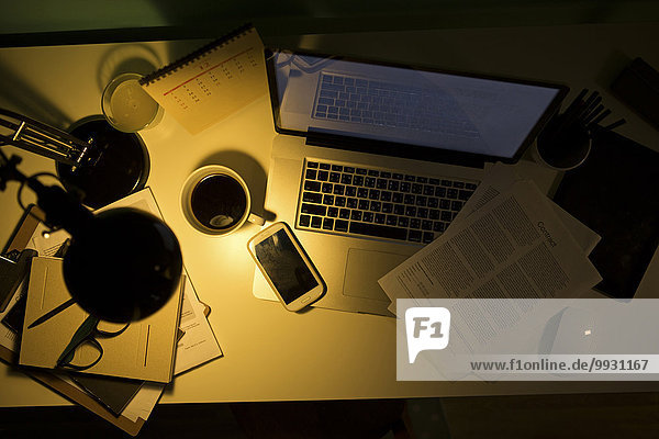 Handy beleuchtet Computer Schreibtisch Nacht Lampe