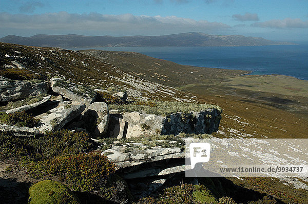 Berg Ansicht Falklandinseln Südamerika