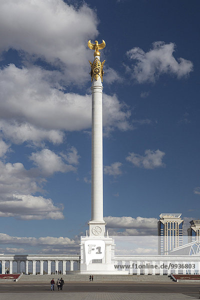Skyline Skylines Sommer niemand Reise Großstadt Architektur Monument Tourismus Zentralasien Kasachstan Moschee neu