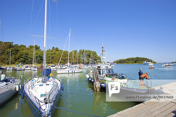 Sweden  Stockholm - Harbour at Uto  outer archipelago