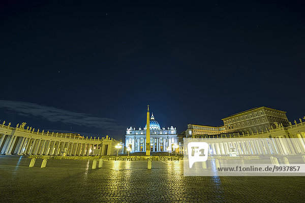 Rom Hauptstadt Nacht Großstadt Italien Vatikan