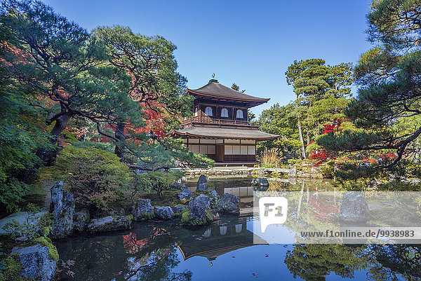 Wohnhaus Landschaft niemand Reise Architektur bunt Garten Tourismus UNESCO-Welterbe Asien Japan japanisch Kyoto Teich