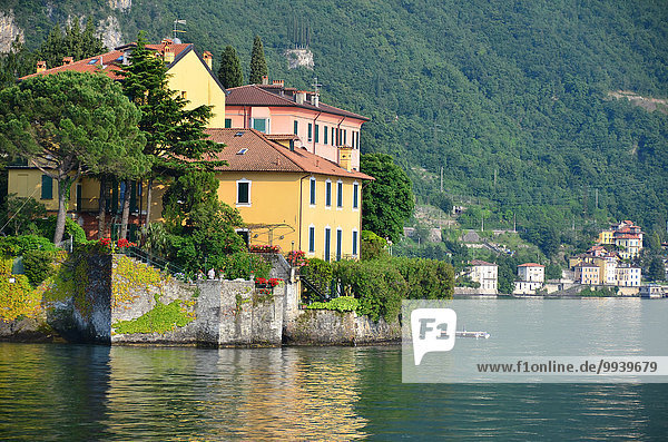 Wasser Eigentum See frontal Alpen Nachbarschaft Como Italienisch