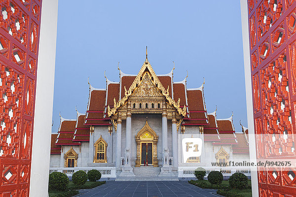 Thailand  Bangkok  Wat Benchamabophit aka The Marble Temple
