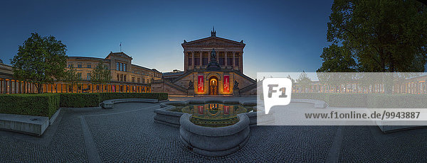 Panorama der Alten Nationalgalerie auf der Museumsinsel  Berlin  Deutschland  Europa