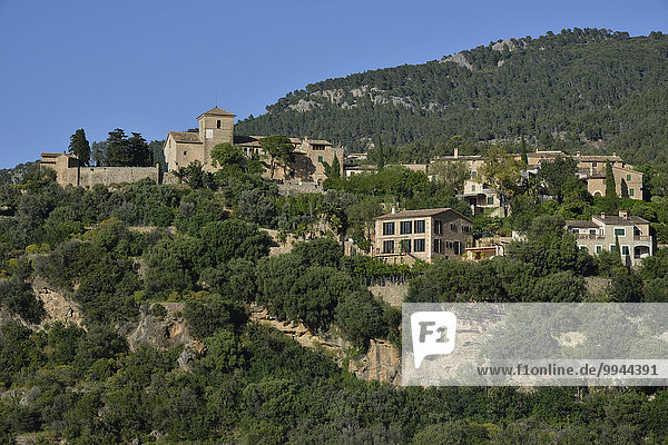 Ortsansicht von Deià  Tramuntana-Gebirge  Mallorca  Balearen  Spanien  Europa