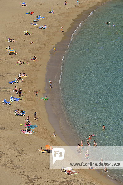 Strand von Cala Sant Vicenç  Ibiza  Balearen  Spanien  Europa