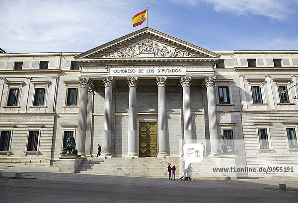 Spanischer Kongress der Abgeordneten  Madrid  Spanien  Europa