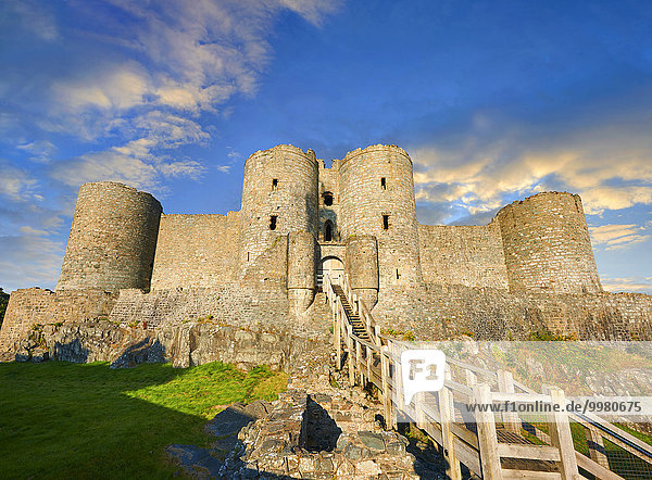 Harlech Castle  mittelalterliche Burg  1282  Wales  Großbritannien  Europa