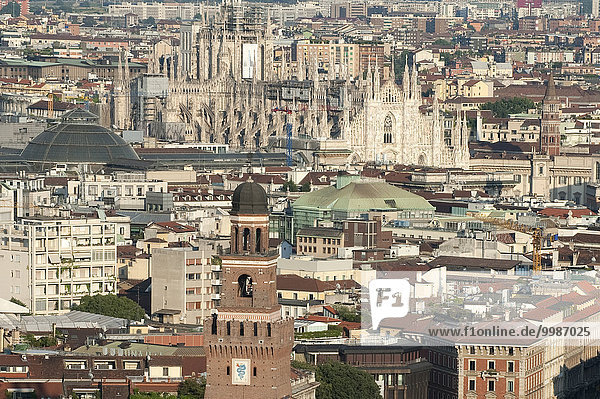 Italien  Lombardei  Mailand  Stadtbild von Torre Branca