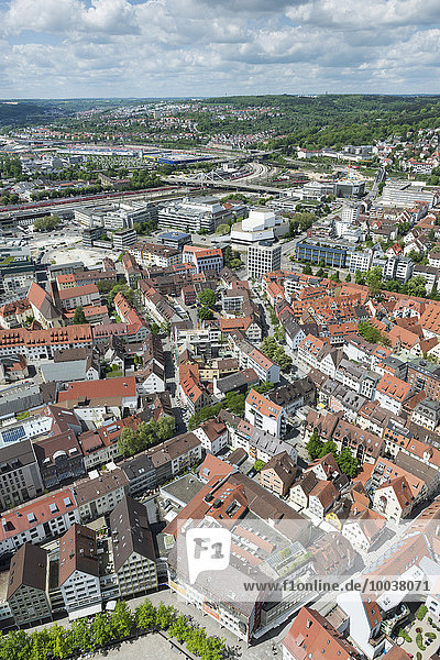 Altstadt vom Ulmer Münster  Ulm  Baden-Württemberg  Deutschland  Europa